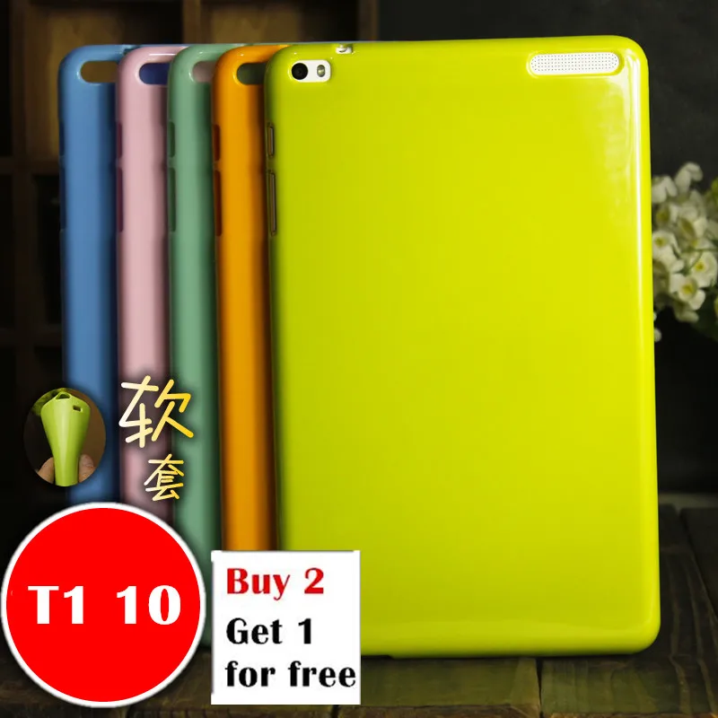 

For Huawei T1 10 T1-A21W Tablet Case for Huawei MediaPad T1 9.6 T1-A21L T1-A23L Honor Note Soft Silicone TPU Back Cover Case