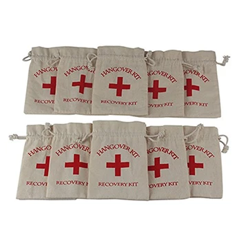 

10Pcs Hangover Kit Bags Bride To Be Wedding Decoration Mariage First Aid Kit Holder Bag Gifts Bachelorette Party Decoration .JW