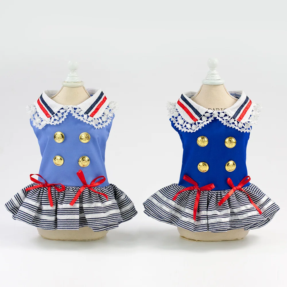 

Spring/summer 2019 new pet skirt teddy bear than the British style dog princess skirt wholesale spot