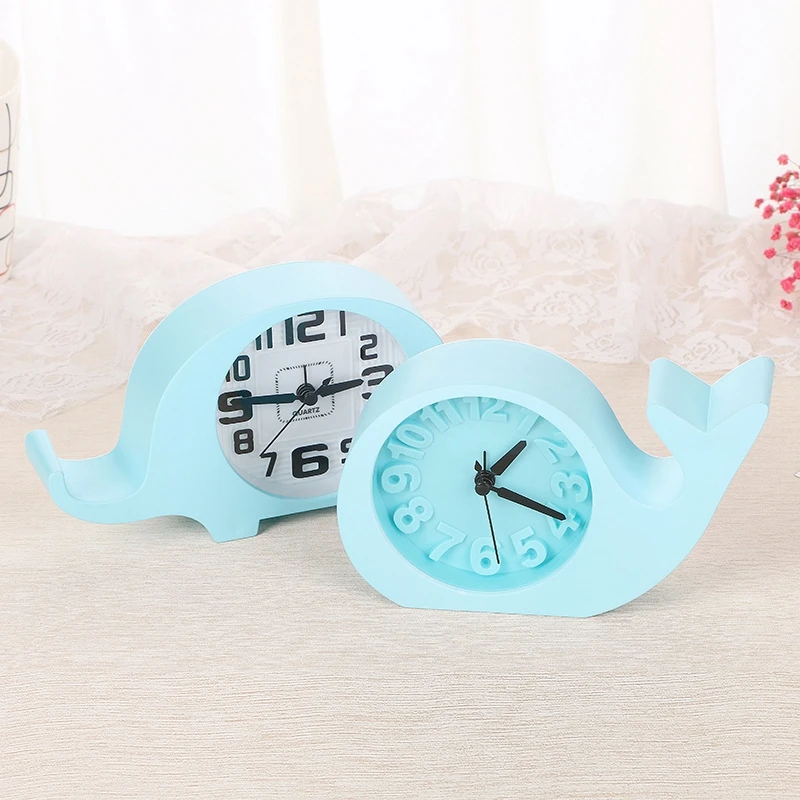 Personalized Elephant Model Digital Clock Unique Dolphin Shape Alarm