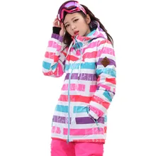 Зимняя Лыжная куртка женская-30 водонепроницаемая ветрозащитная Женская утолщенная одежда уличная зимняя куртка для сноуборда для женщин