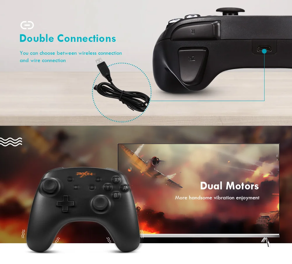 PXN 9607 game handle Bluetooth Wireless Intelligent Speedy Switch Game Controller Pad Gamepad Game Joystick for Smartphone