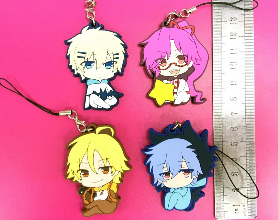 4 шт./компл. аниме Servamp цифры sleepy ash Куро сирота Mahiru Alicein Mikuni ПВХ Рисунок ремешок для