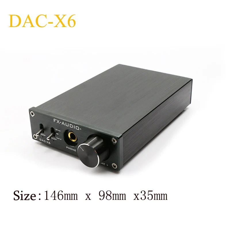 FX-Audio DAC X6 профессиональный усилитель для наушников USB коаксиальный Оптический DAC HiFi аудио декодер цифровой усилитель 16 бит/192 кГц