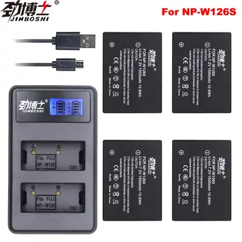 

4Pcs 1500mAh NP-W126S NP W126S Battery +USB Dual Charger for Fuji X-Pro1 XPro1 X-T1 XT1,HS30EXR HS33EXR X PRO1 NP-W126 Battery