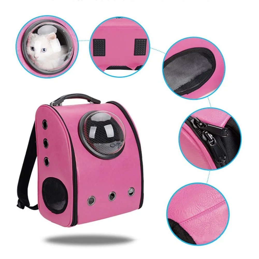 

Space Cabin Breathable pet Cat dog Carrier backpack Outdoor portable Package bag Pet Travel Carrier Capsule Shape 4 colors