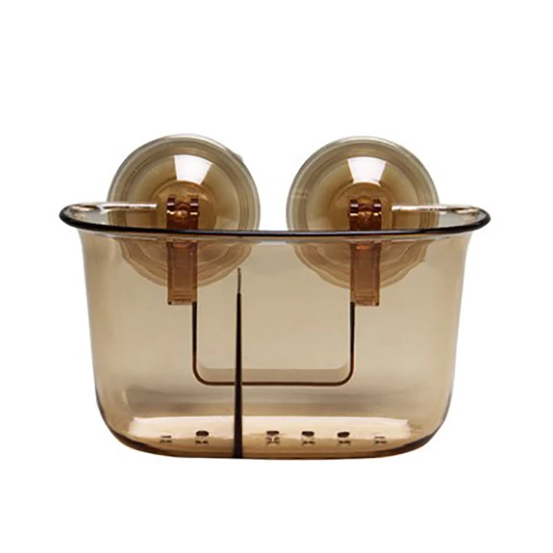 

Bathroom Shelves Small Size Wall Mounted Type No Drilling Super Suction Hook