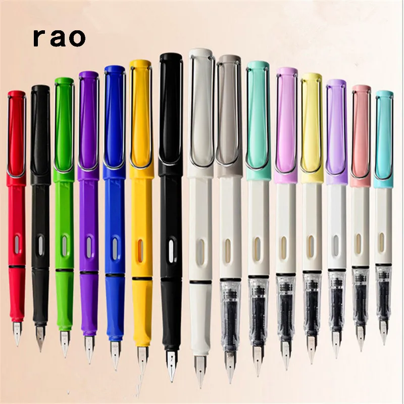 

High quality 555 Colors Student School office F and EF Nib Fountain Pen New The best gift ink pen stationery supplies
