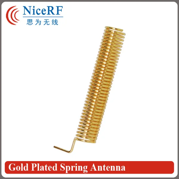 

10PCS/lot SW315-TH23 315MHz Anti-vibration Gain 2.15dBi Gold Plated Spring Antenna for RF Module