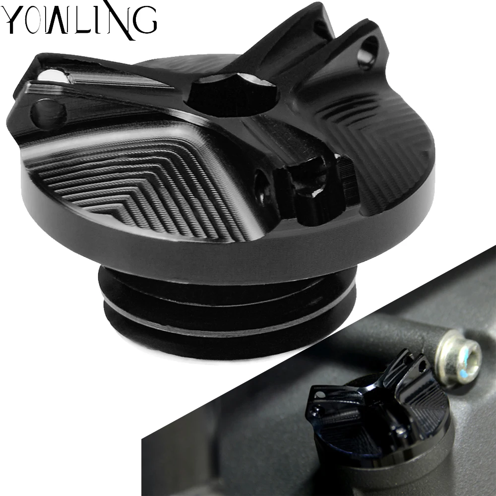 

Motorcycle CNC M20*2.5 Engine Oil Filter Cup Plug Cover For Kawasaki Versys 650 1000 versys650 2007-2017 2013 2014 2015 2016
