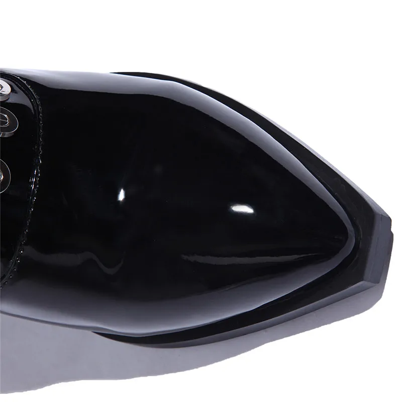 MSFAIR Pointed Toe Square heel Mary Janes Women Pumps Metal Decoration High Heels Zapatos Mujer Women Shoes Pumps Shoes Woman Women's Shoes