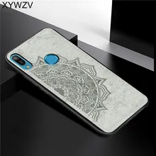 Huawei Y6 2019 Shockproof Soft TPU Silicone Cloth Texture Hard PC Phone Case For Huawei Y6 2019 Back Cover Huawei Y6 Prime 2019