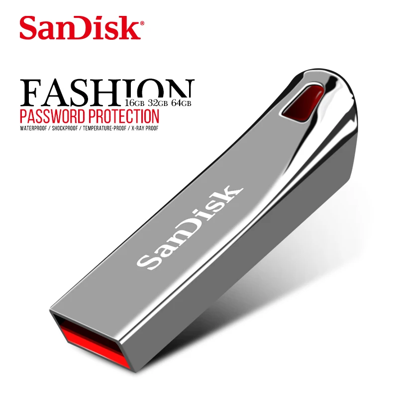 Двойной Флеш-накопитель SanDisk CZ71 флеш-накопитель 16 Гб оперативной памяти, 32 Гб встроенной памяти, usb флэш-накопитель 64 Гб flash usb флешки 128 ГБ флэш-накопитель высокоскоростной флеш-накопитель