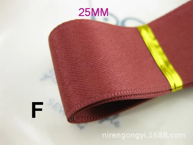 New 25mm Matte Riband Double Face satin ribbons DIY hair accessories bowknot materials Polyester Ribbons 5Mlot_18