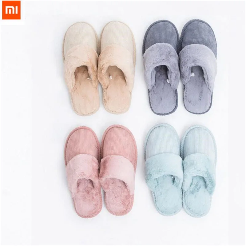 Оригинальные хлопковые тапочки Xiaomi One Cloud 4 цвета большие размеры 37-44 нескользящая