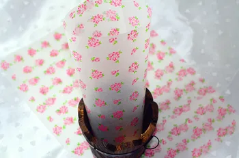 

200pcs 21.8x25cm Rose Coating Paper For Sandwich Wrap Packaging, Baking Food Wrapping Paper