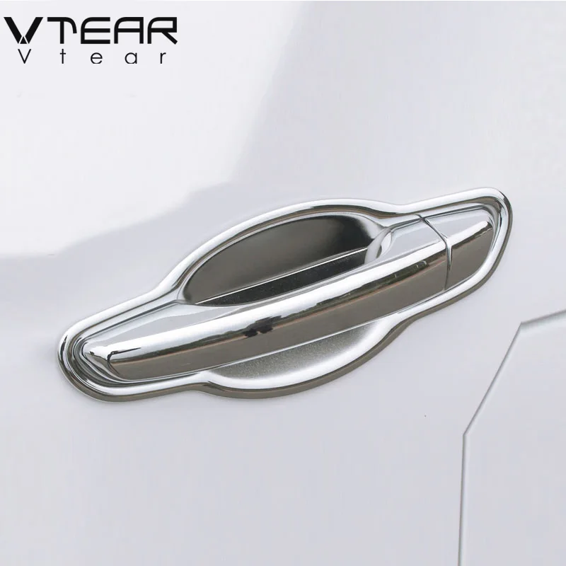 

Vtear For Hyundai Solaris 2 door handle cover Chromium door bowl pull chrome car-styling Exterior decoration accessory 2017