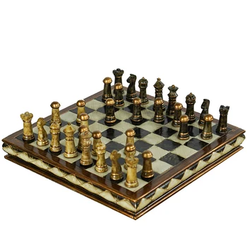 New Refined High-grade Resin Wooden Chess Set Handwork EPMC Pieces Classic Decoration Household Exquisite Gift Crafts Board Game s3 doctors nurses professional acoustical classic household high performance bold rubber tube high grade stethoscope chestpiece