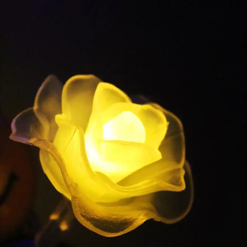 6 м 30 светодиодов водонепроницаемый В Форме Розы Солнечная лампа струнная лампа открытый Свадебный декор для рождественской вечеринки
