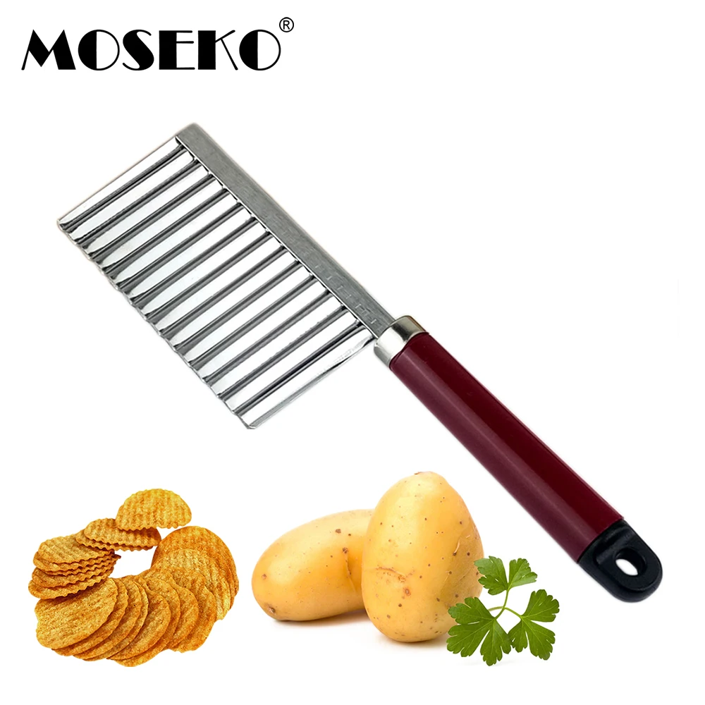MOSEKO картофеля фри резак нарезки Нержавеющая сталь Кухня аксессуары банан овощей