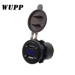 WUPP 2 USB порта автомобильное зарядное устройство 12 в автомобильный прикуриватель розетка сплиттер адаптер питания зарядное устройство