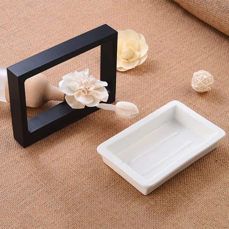 Soap Dish Storage Holder Wall Mounted Soap Holder Shower Space Aluminum Decorative Bathroom Soap Rack Black Bath Accessories