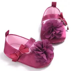 Детская обувь для малышей с мягкой подошвой, нескользящая обувь для маленьких девочек, милая обувь с цветочным рисунком для малышей