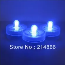 120 шт Led Водонепроницаемая свеча свет светодиод подводный Свадьба/Рождество/Валентина вечерние центральный декоративный элемент-синий