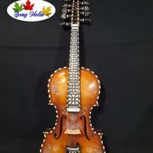 Strad style SONG master belly apophysis 4x5 string viola d'Amore 14"