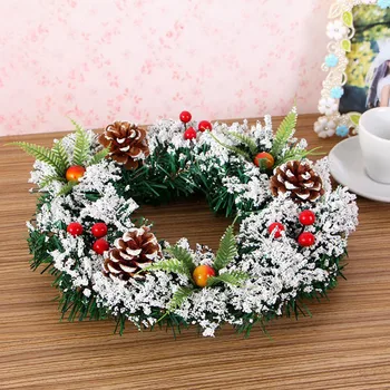 

30CM Christmas Wreath Decoration Pine cone Wall Hanging Xmas Party Door Garland Ornament wreaths B 2O81101