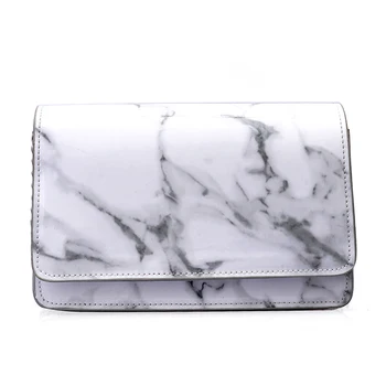 

TEXU Women New Summer Marble Pattern Glossy Leather Chic Chain Bag Shoulder Bag Handbags Messenger Bag