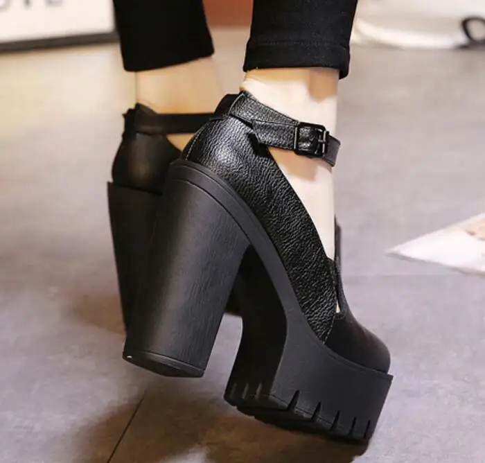 Plate Femmes Zapatos Sapato Filles Talons Black P170058 Cheville Gladiateur Féminin Femme Haute Mujer Chaussure Pompes Boucle forme Chaussures wBq41qz