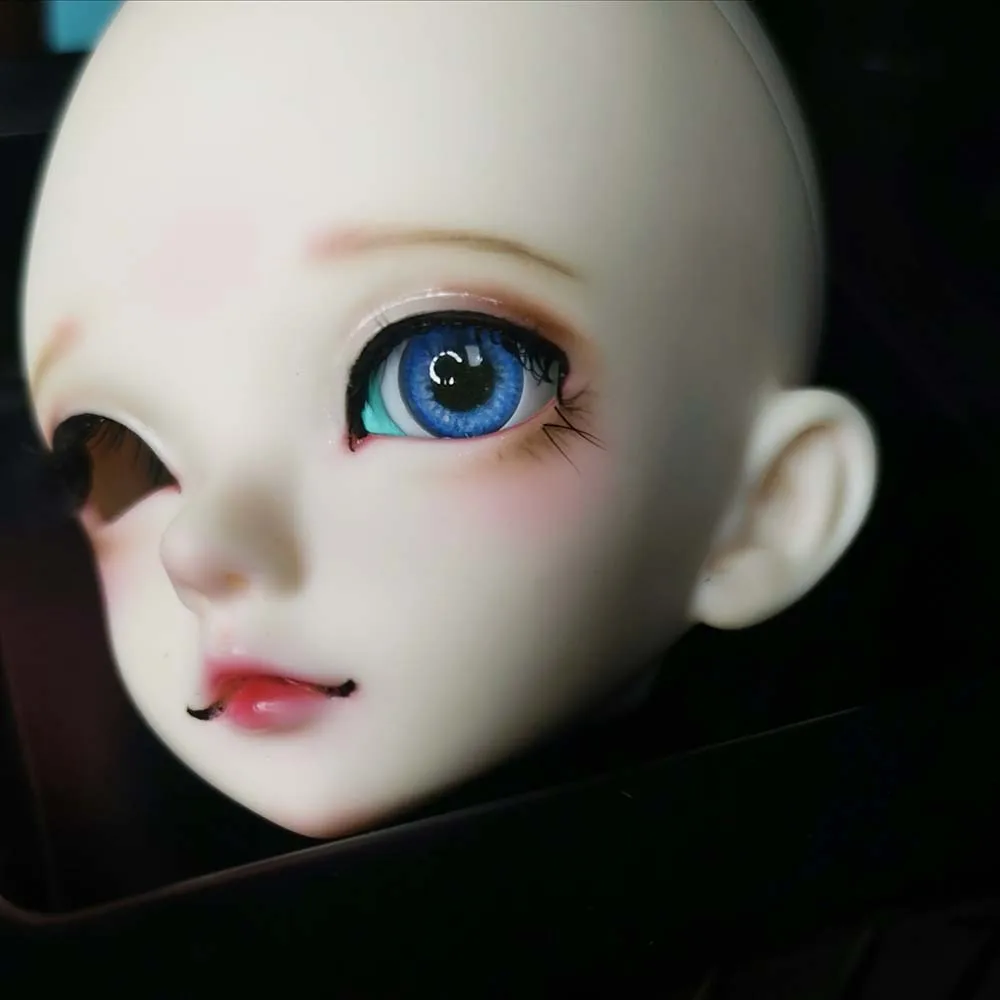 Bjd глаза синий красный цвет глаза 1/4 1/3/6 1/8 BJD/SD Кукла SD MSD аксессуары 10 мм 12 мм 14 мм 20 мм Печать ibplastic BJD кукла - Цвет: blue