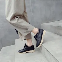 YMECHIC/ г.; Новинка; сезон осень; женские туфли на плоской подошве со шнуровкой и оборками; туфли на плоской подошве с перекрестными ремешками; цвет розовый, черный; женская обувь на плоской подошве