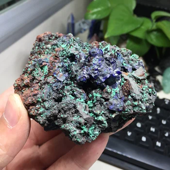 

272g Natural Azurite Ore High Quality Bule Malachite Minerals Healing Chessylite Stone Home Decoration #BH1120