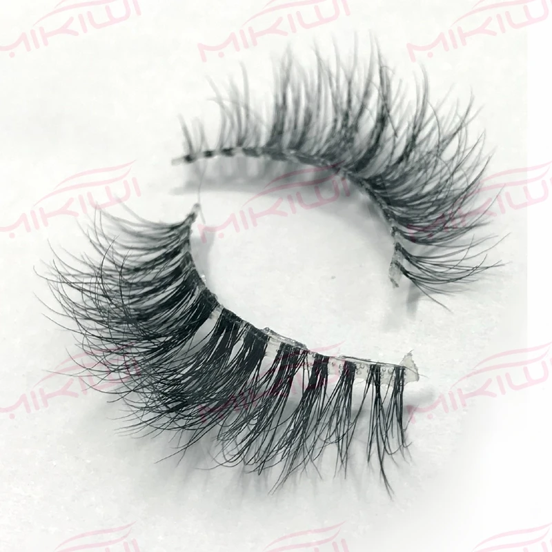 

Mikiwi M9 Invisble clear band Mink Eyelashes 3D Mink Lashes HandMade Full Strip Lashes Cruelty Free Mink Lashes