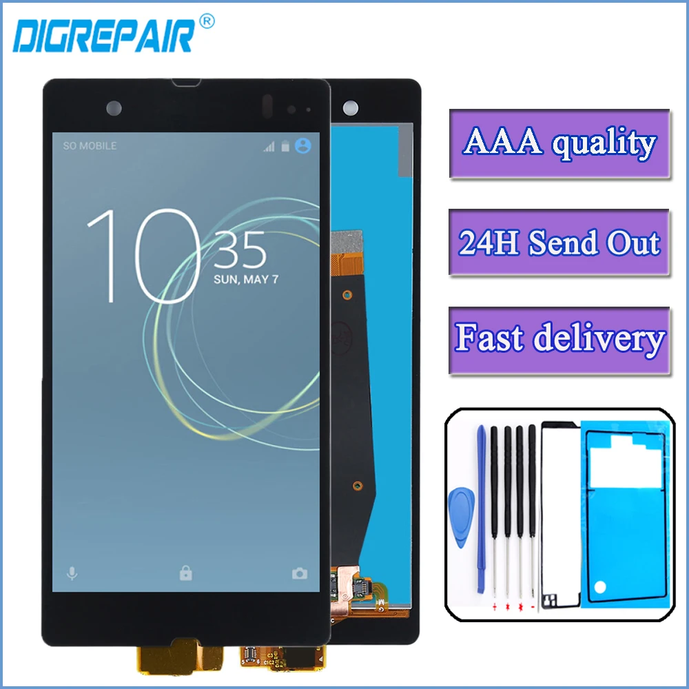 

L36H LCD For Sony Xperia Z display L36h L36i C6606 C6603 C6602 C6601 C660X Display Touch Screen Digitizer For sony z c6603 lcd