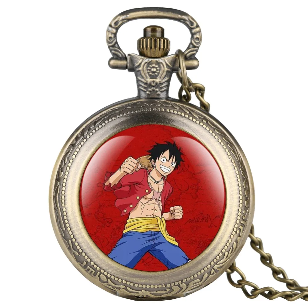 Один кусок Monch D. Luffy кварцевые карманные часы Cool Fob часы Ожерелье Подвеска для женщин мужчин лучшие подарки для Дети Девочка