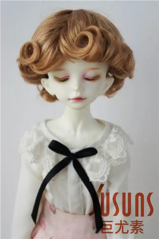 JD369 1/4 MSD парики для шарнирных кукол модный кудрявый парик 7-8 дюймов BJD синтетический, мохеровый, для куклы парики кукольные аксессуары