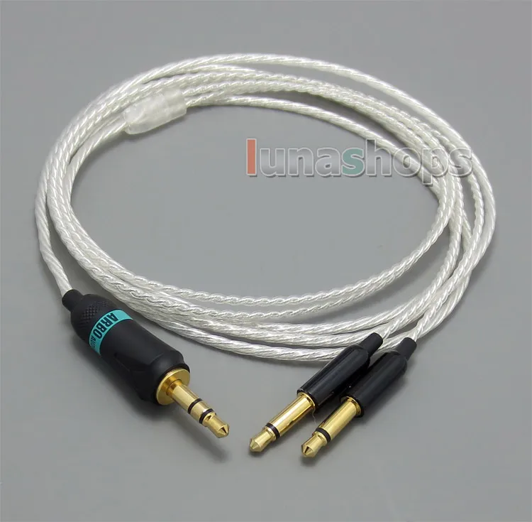 LN004819 3,5 мм 5N OCC+ посеребренный медный кабель для фокусных расстояний Elear Denon AH-D600 D7100 Velodyne vTrue наушники