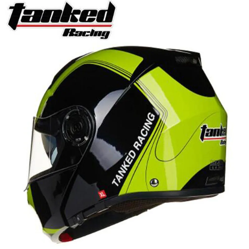 Tanked Racing ECE одобренный Filp Up мотоциклетный шлем T270 с двойными линзами Открытый мотоциклетный шлем Мото шлем - Цвет: 1