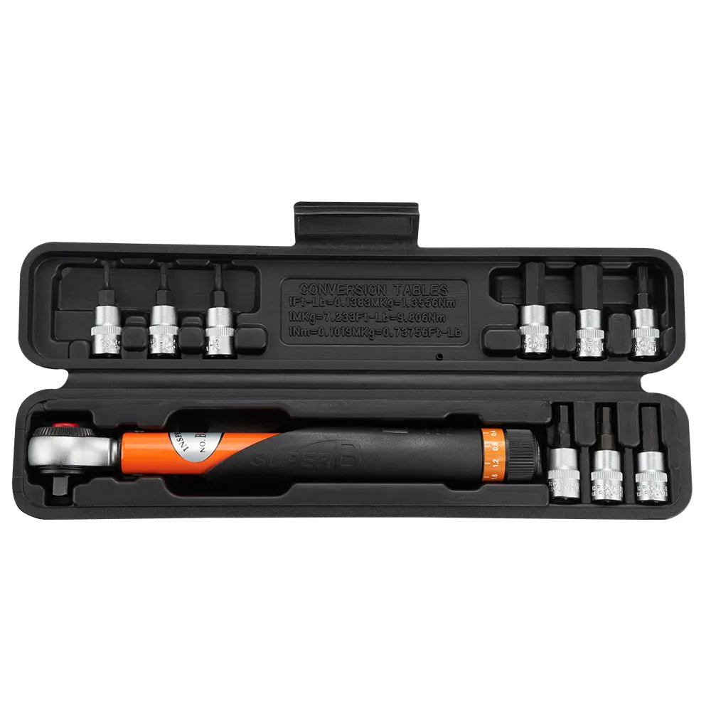 

Super B TB-TW20 1/4" Dr. dial-adjust torque wrench 3~15 Nm Bicycle repair tools