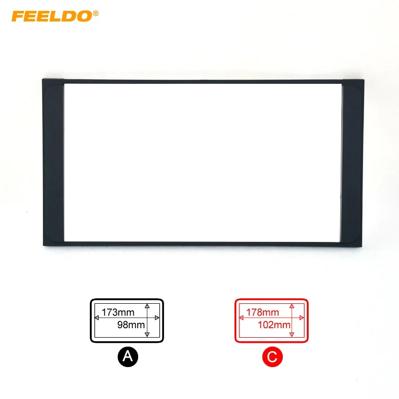 

FEELDO Car Radio Stereo 2DIN Fascia Panel Refitting Frame Facia Trim Install Mount Kit For TOYOTA Camry/PREVIA/VIOS/COROLLA
