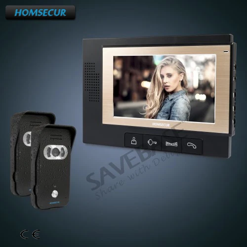 

HOMSECUR 7inch Wired Video&Audio Smart Doorbell+IR Night Vision+Russian Transportation