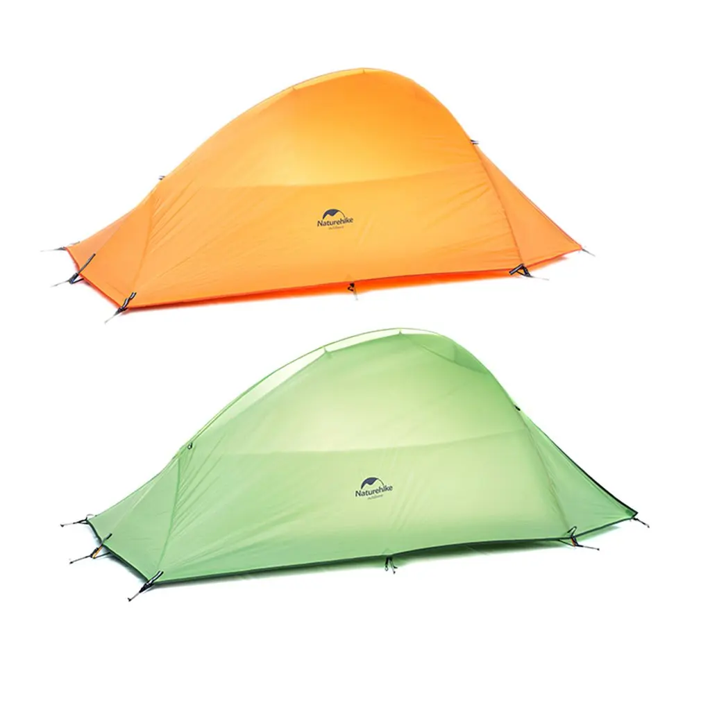 Naturehike 1 2 человека Сверхлегкий тент оборудование для кемпинга 20D нейлоновые
