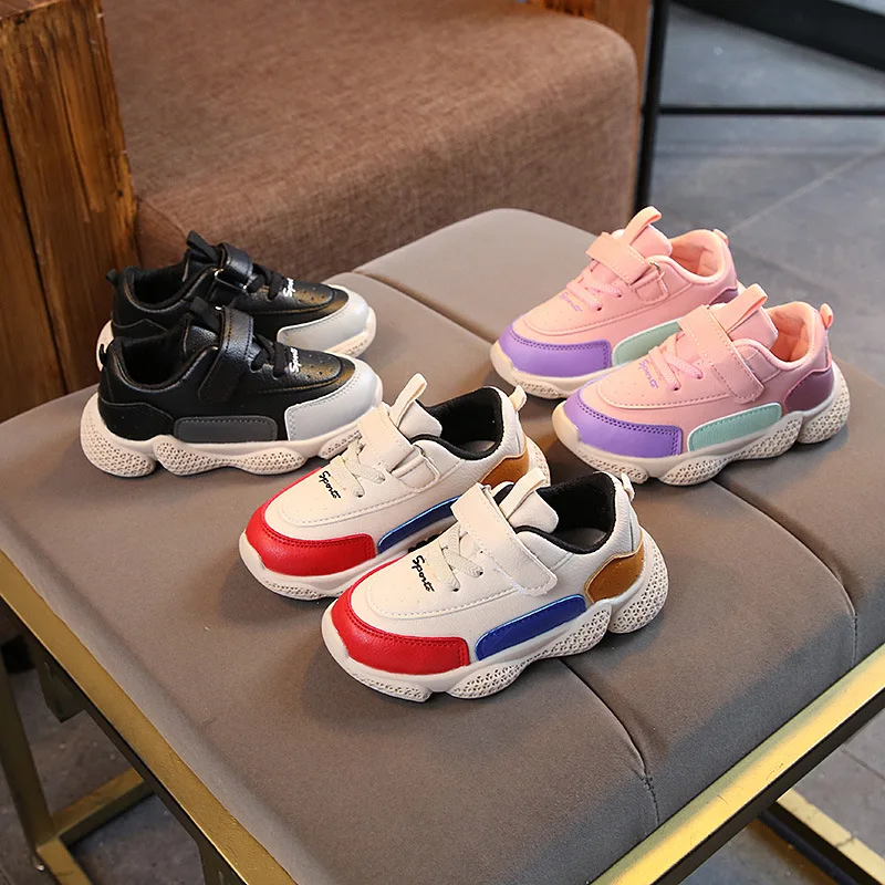

New Classic style unisex boys girls shoes soft leather breathable kids sneakers comfortable cool children casual shoes