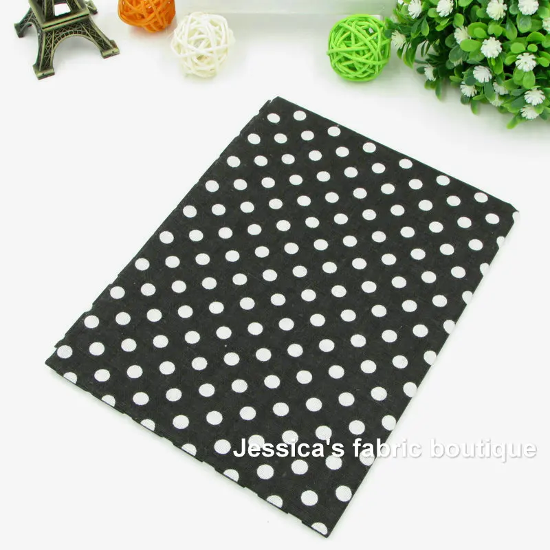 7pcs Black 100% Cotton Quilting Fabric for DIY Sewing Patchwork Kids Bedding Bags Tilda Doll Baby Cloth Textiles Fabric 50*50cm