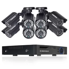 DEFEWAY 8CH 1080N HDMI DVR 1200TVL 720P HD Outdoor Surveillance Security Camera System 8 Channel CCTV DVR Kit AHD Camera Set