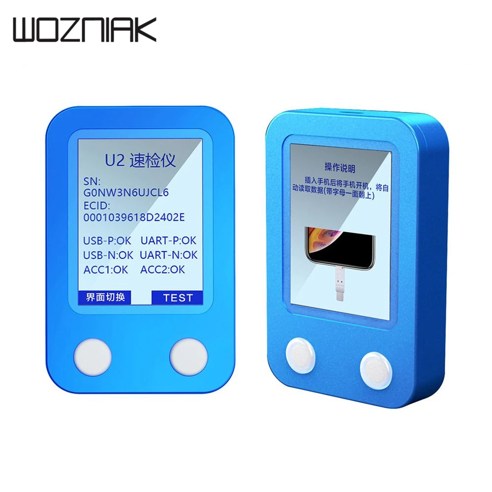 

JC U2 Chip Tristar Tester For IPhone Xs Max/Xs/XR/8Plus/8/7Plus/6SPlus/6S/6 Plus/6/5S Read Mobile Phone SN Code Repair Tool