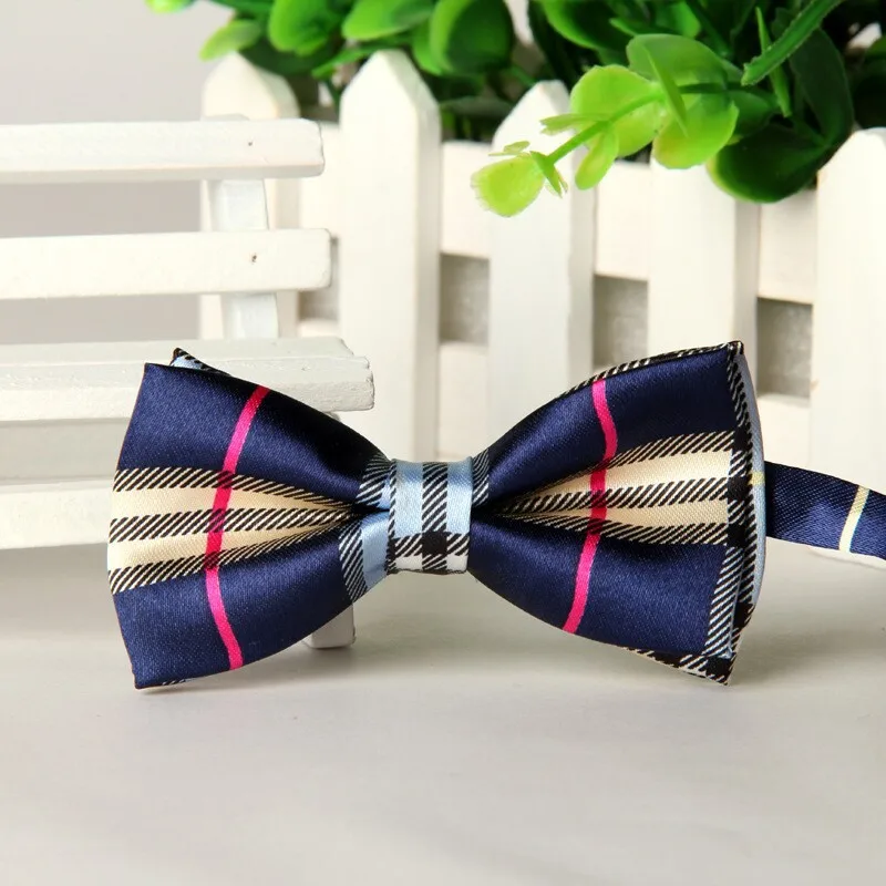 

2014 Children beige Plaid navy blue bowtie roupa infantil feminina baby boy bow tie lot bulk lot Wholesale